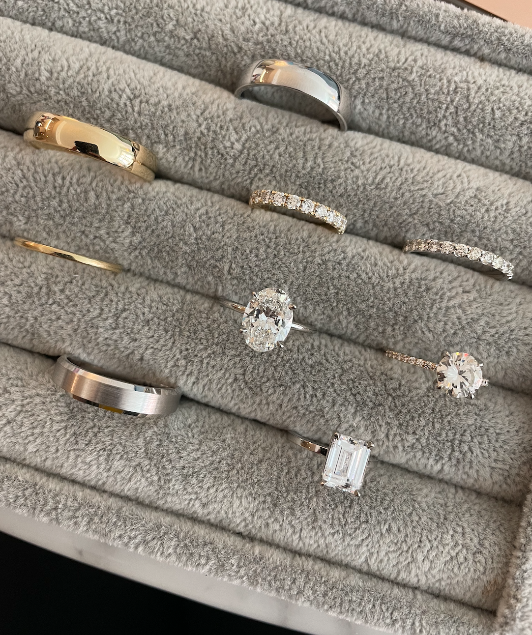 Men's Satin Finish Knife Edge Wedding Band