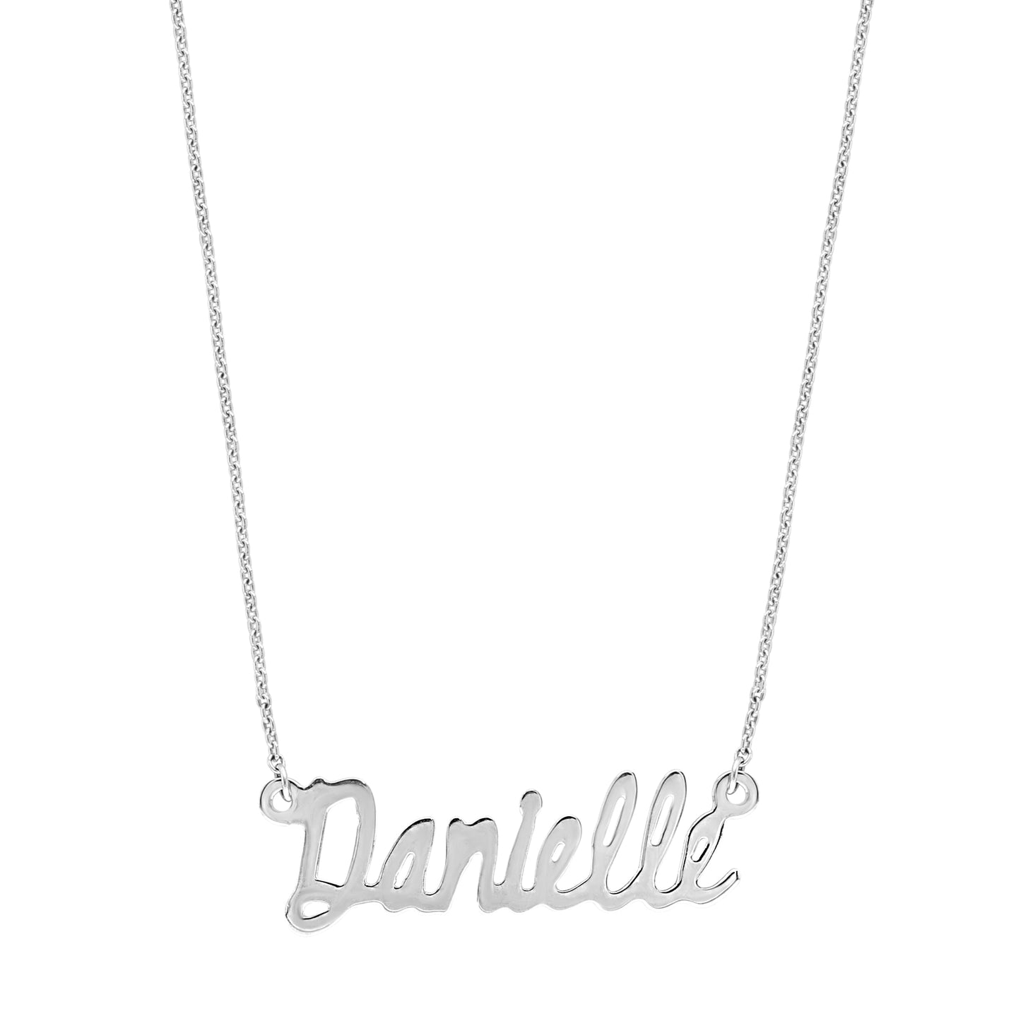 Script Gold Name Necklace - r.chiara