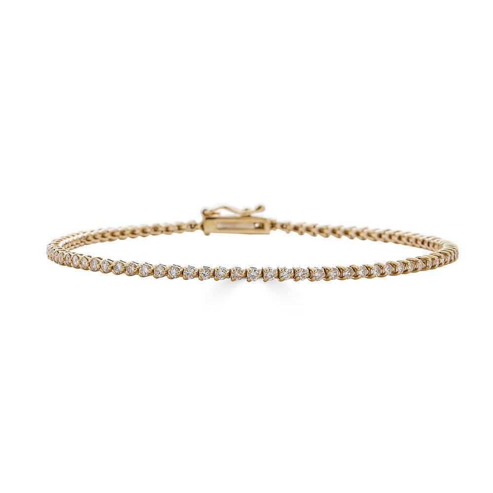3 Prong Diamond Tennis Bracelet - r.chiara