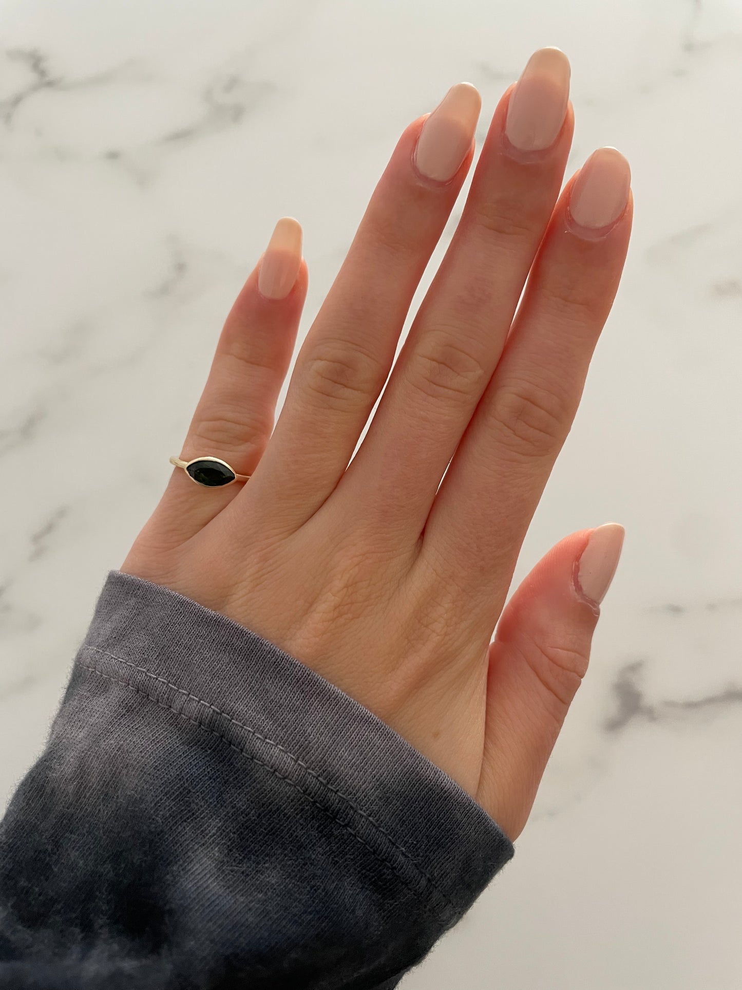 Marquise Gemstone Bezel Ring - r.chiara