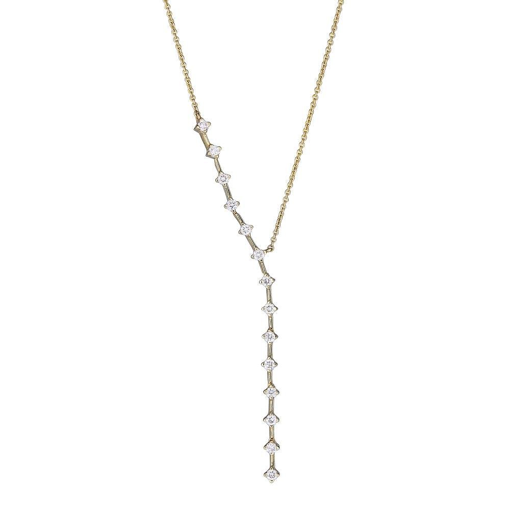 Asymmetrical Lariat Necklace - r.chiara