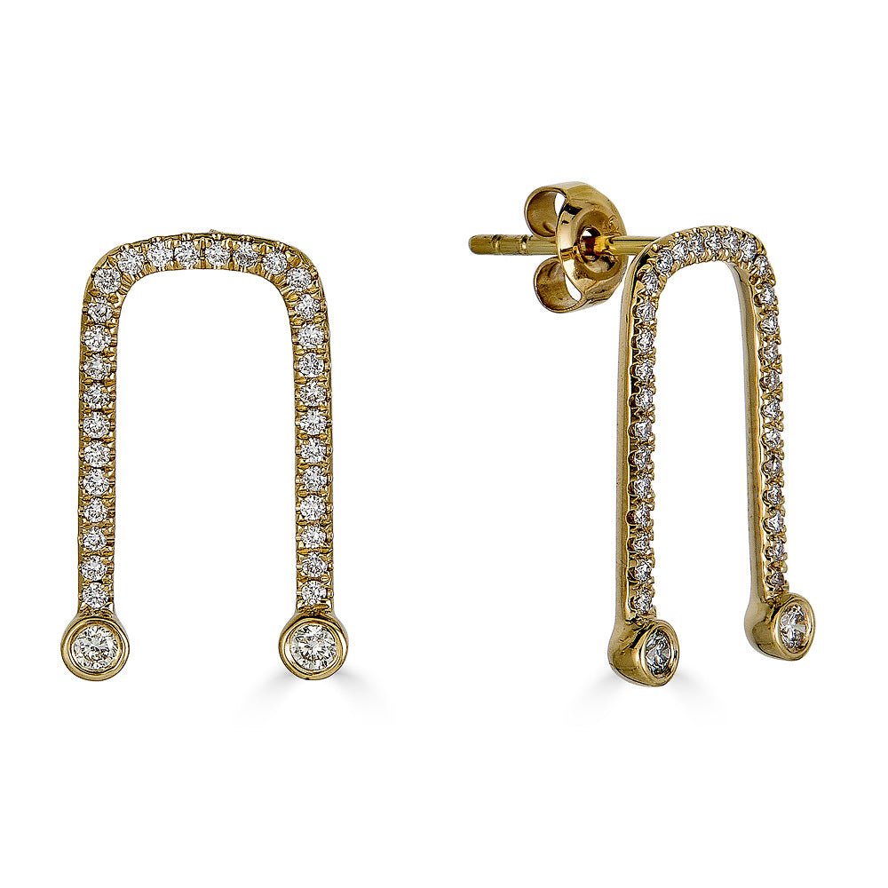Diamond Archer Earrings - r.chiara