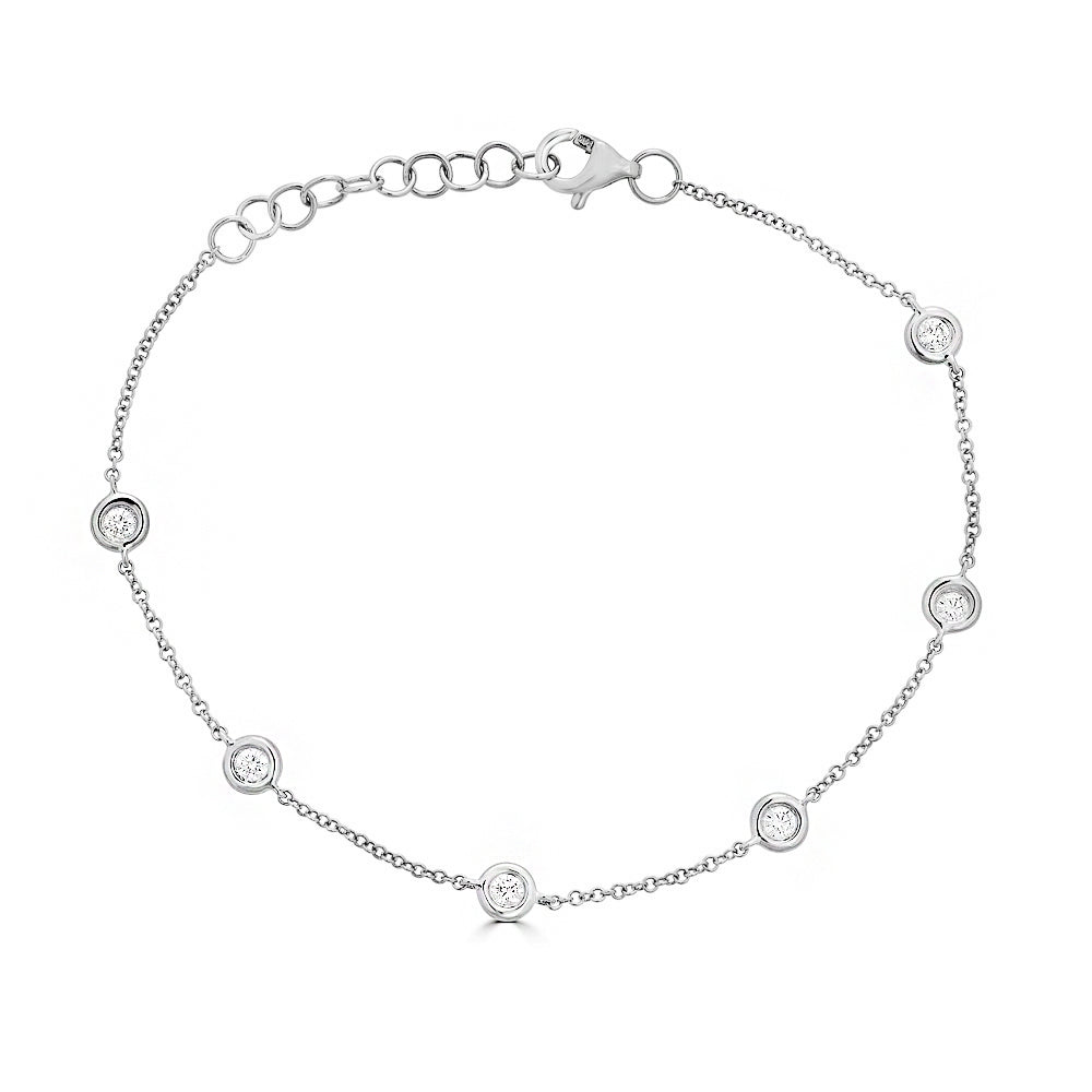 Diamond Bezel Bracelet - r.chiara