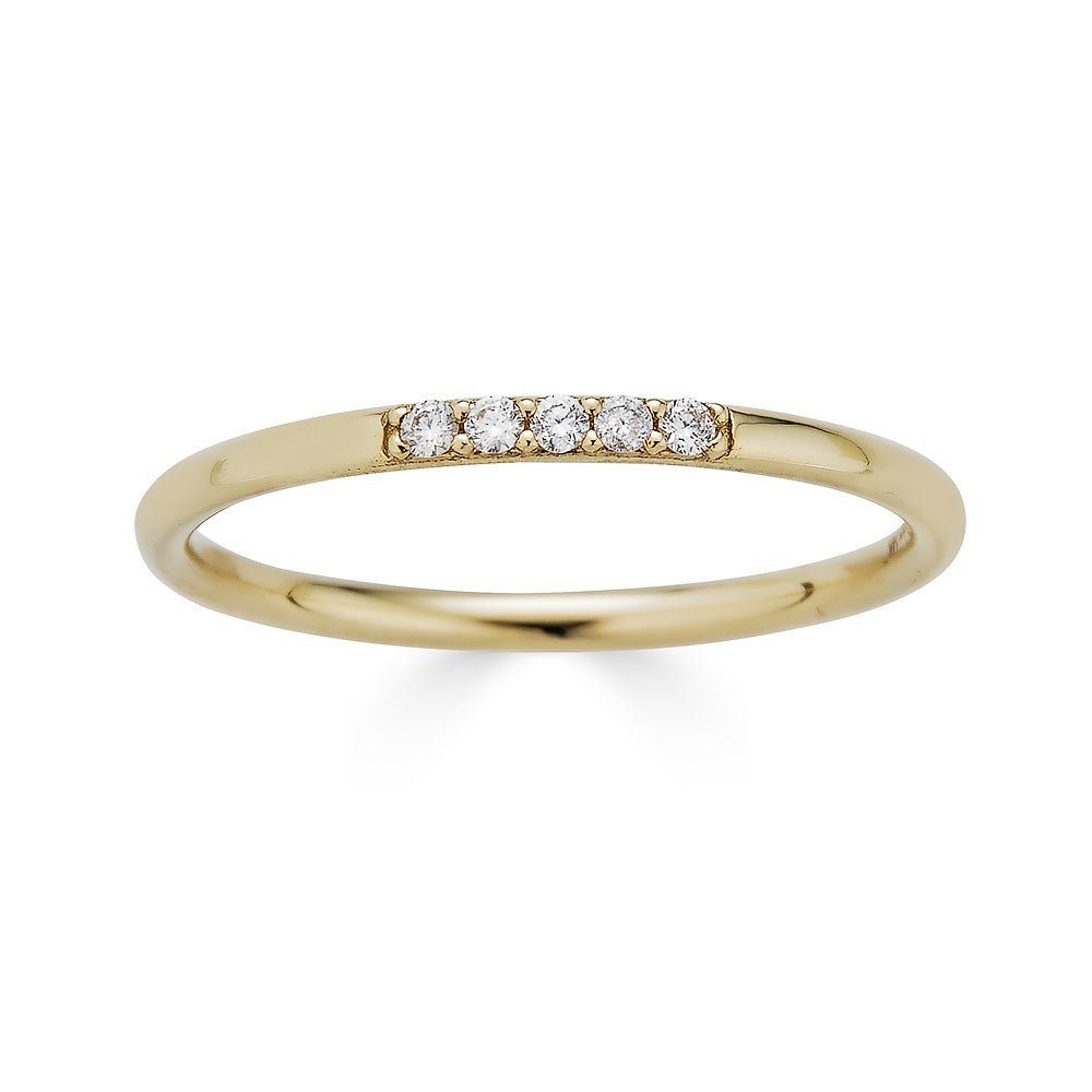 Diamond Center Stackable Ring Set - r.chiara
