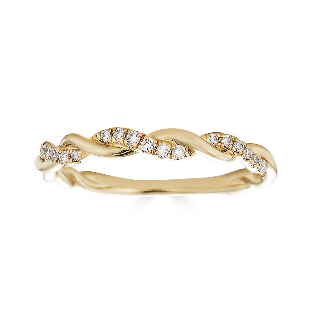 Diamond Plain Twist Ring - r.chiara