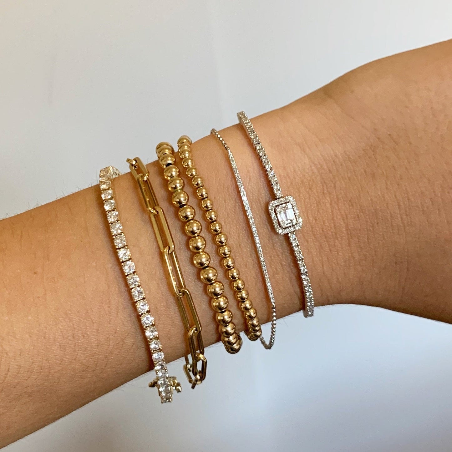 Diamond Single Bar Bracelet - r.chiara
