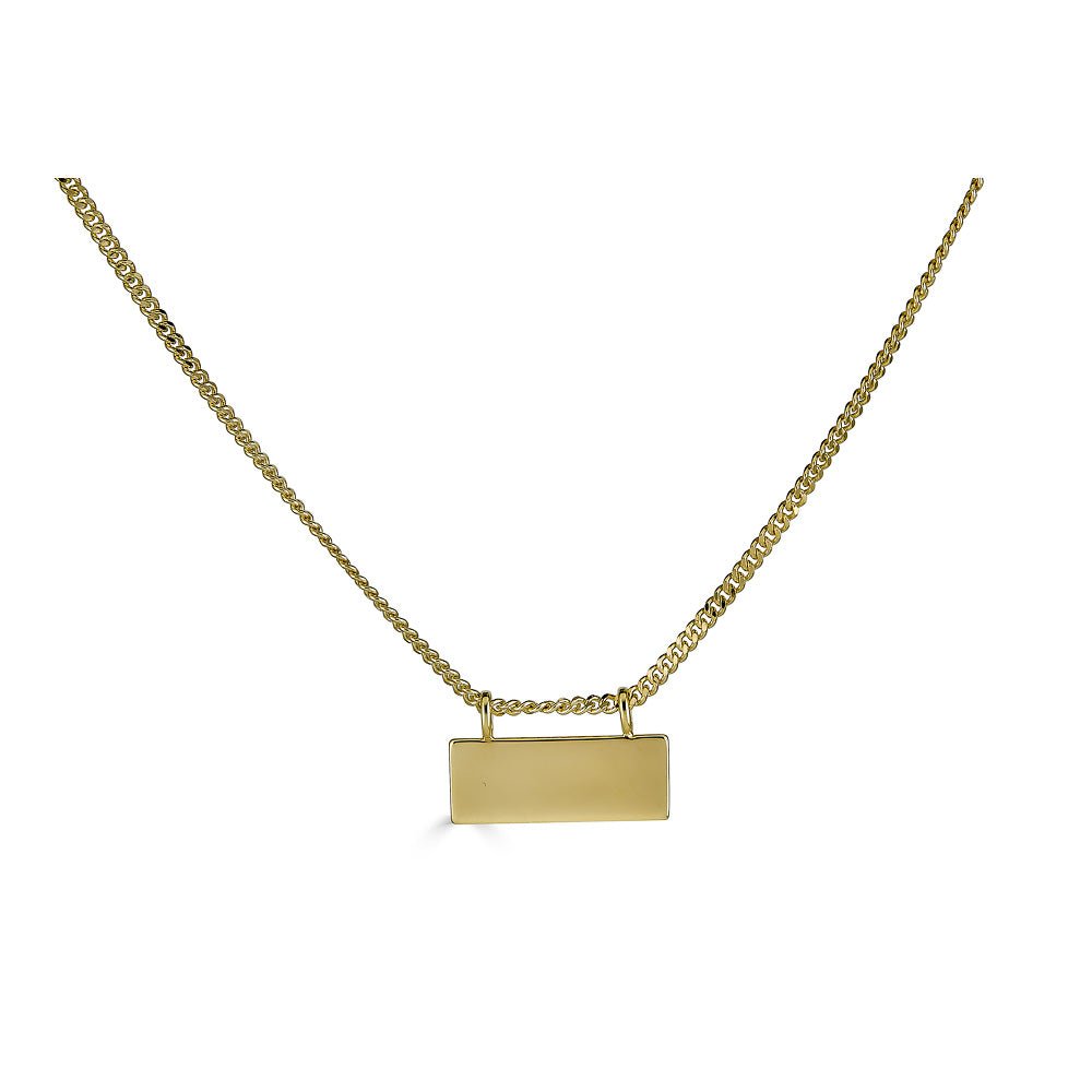 Engravable Plate Pendant - r.chiara
