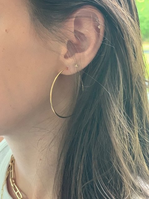 Large Plain Endless Hoops - r.chiara