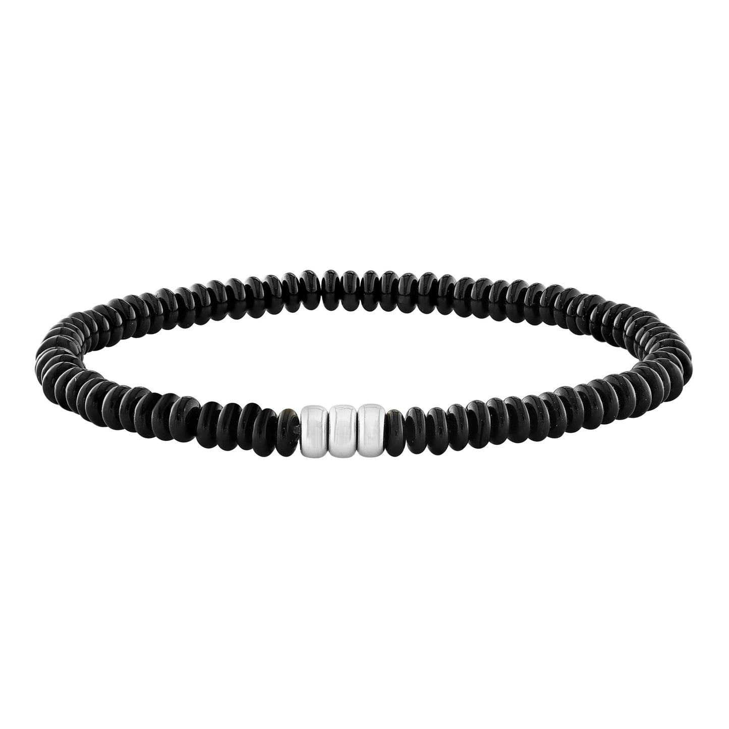 Mens Center Rondelle Bracelet - r.chiara