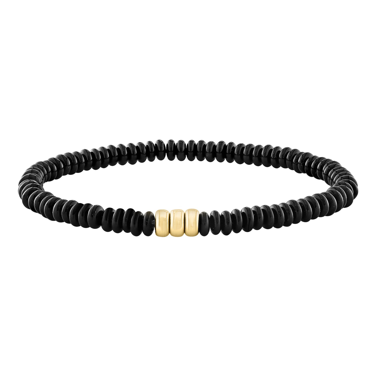 Mens Center Rondelle Bracelet - r.chiara