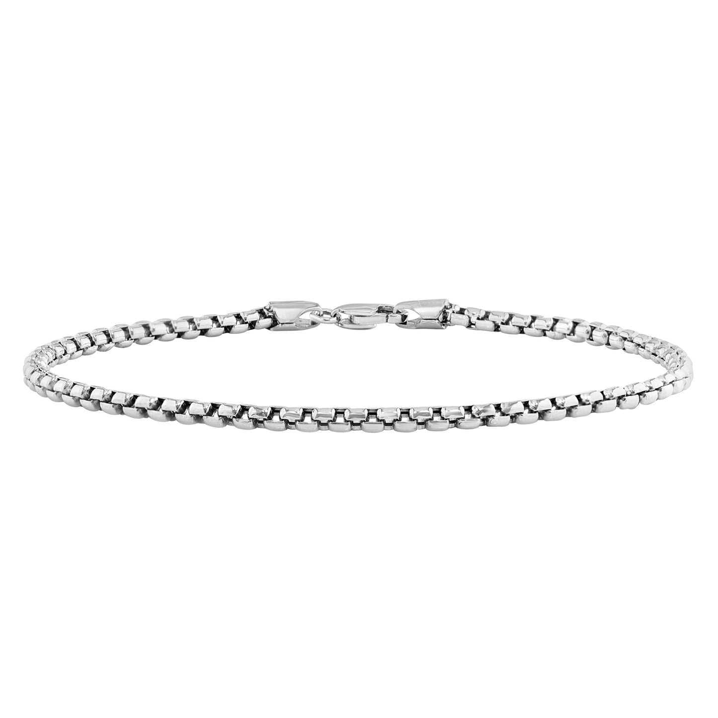 Mens Round Box Chain Bracelet - r.chiara