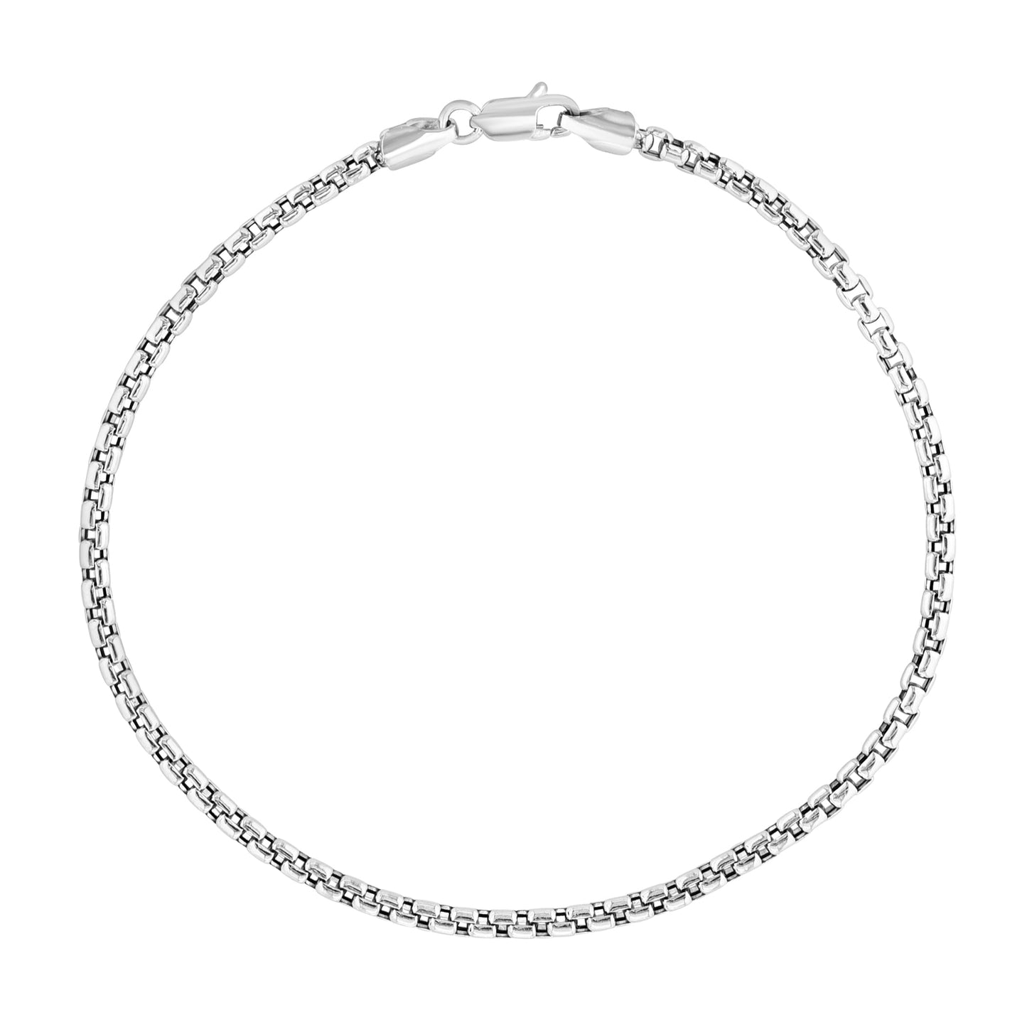 Mens Round Box Chain Bracelet - r.chiara