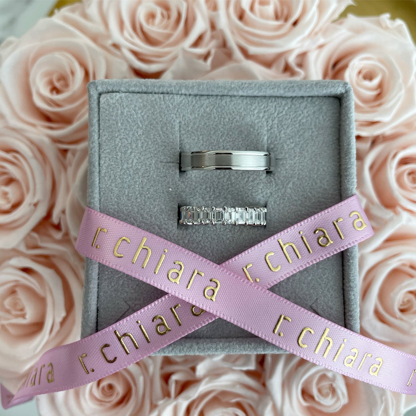 Men's Satin Center Band - r.chiara