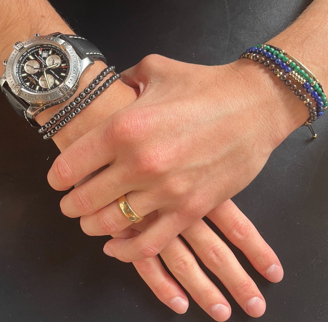 Mens Station Beaded Bracelet - r.chiara