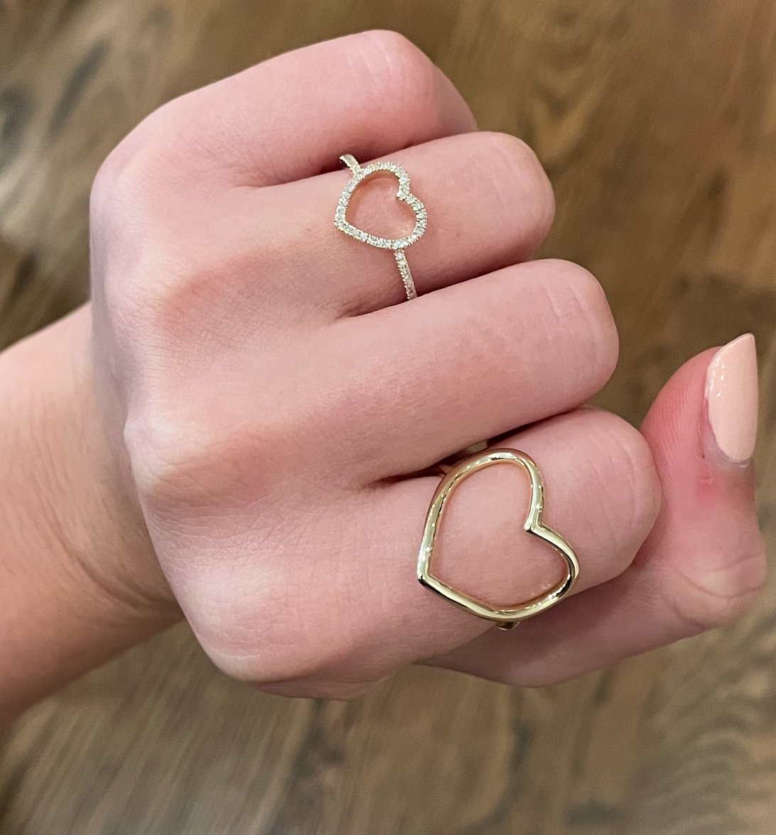Open Organic Heart Ring - r.chiara