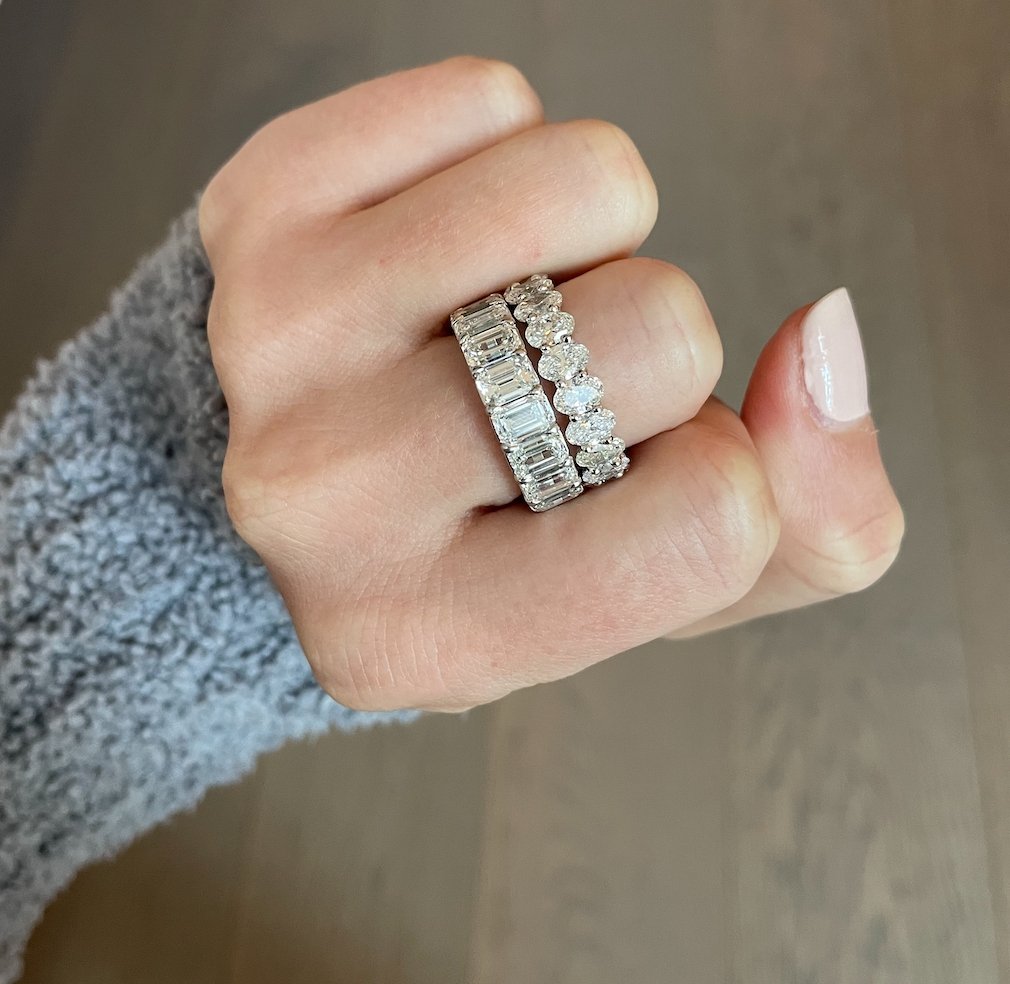 Oval Diamond Eternity Band - r.chiara