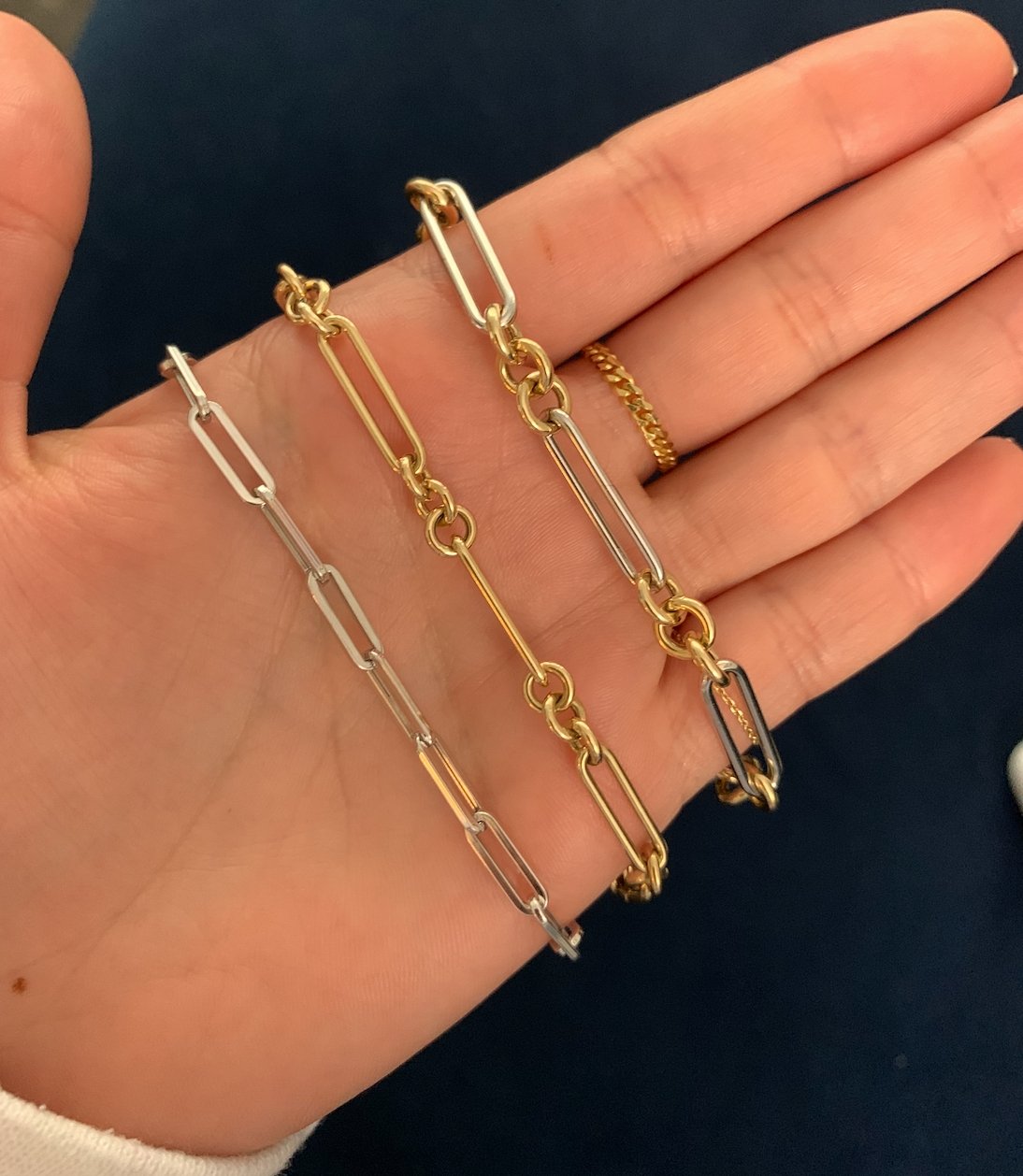 Oval & Round Chain Link Bracelet - r.chiara