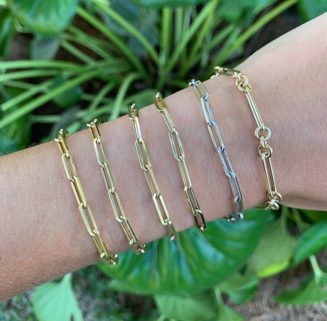 Oval & Round Chain Link Bracelet - r.chiara
