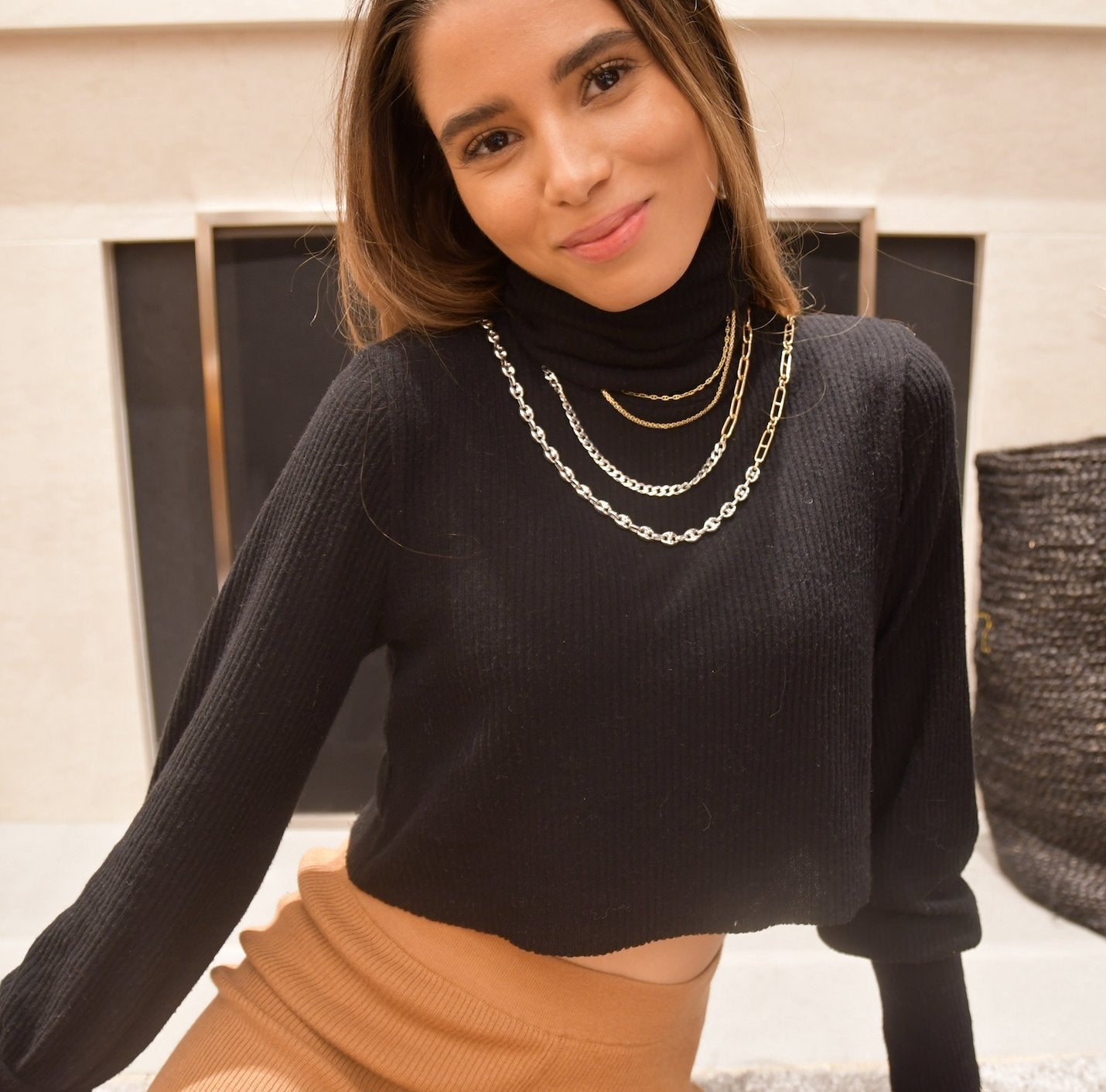 R. CHIARA x BONDEYE JEWELRY® CUSTOM CLIP & CURB CHAIN NECKLACE - r.chiara