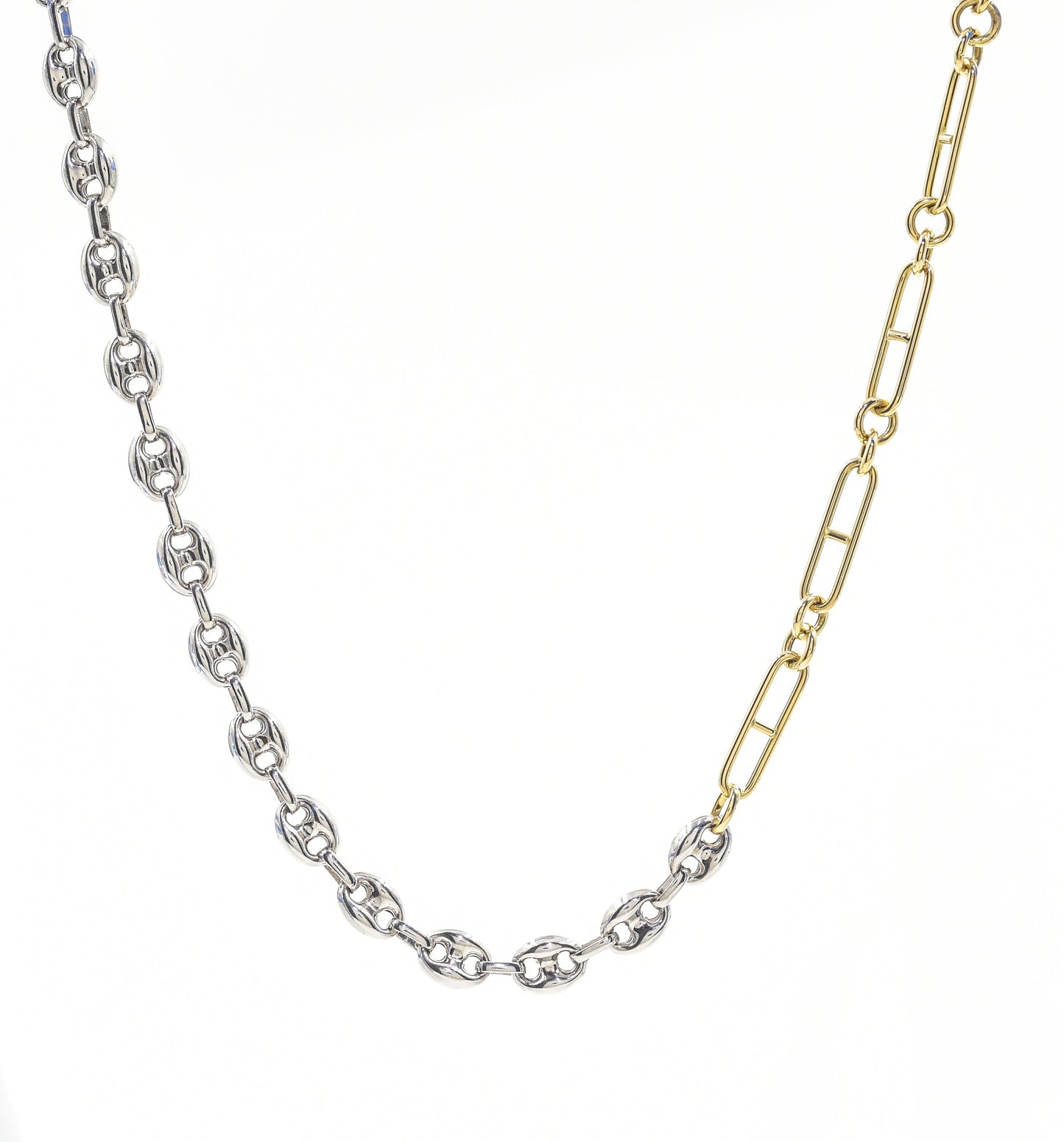 R. CHIARA x BONDEYE JEWELRY® CUSTOM DOUBLE STATEMENT CHAIN NECKLACE - r.chiara