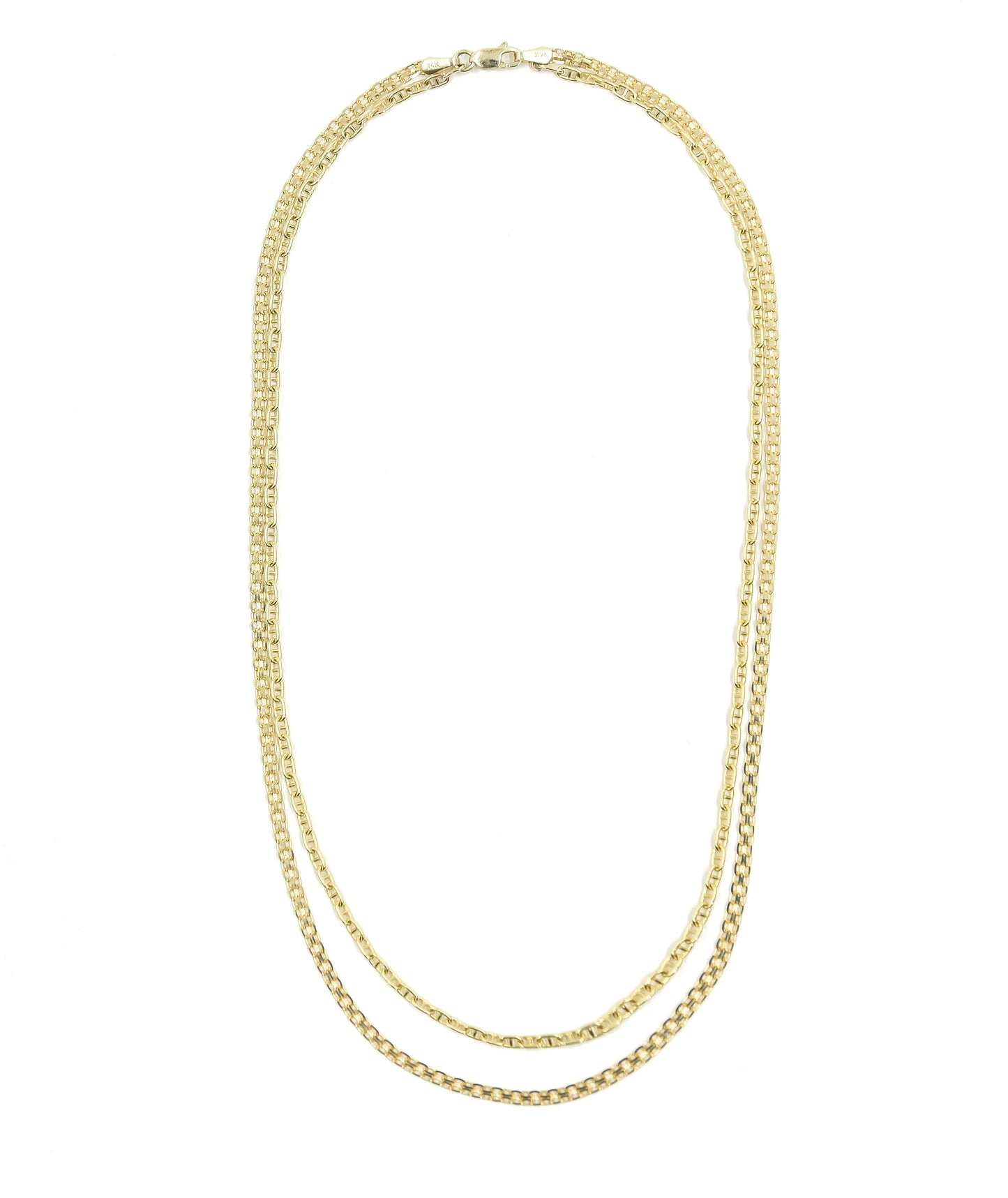R. CHIARA x BONDEYE JEWELRY® CUSTOM GOLDEN GODDESS DOUBLE CHAIN NECKLACE - r.chiara