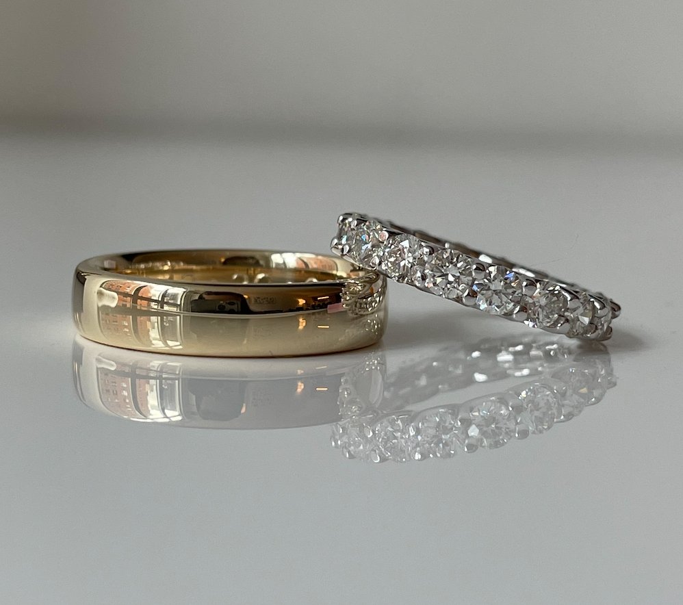 Scallop Diamond Eternity Band - r.chiara