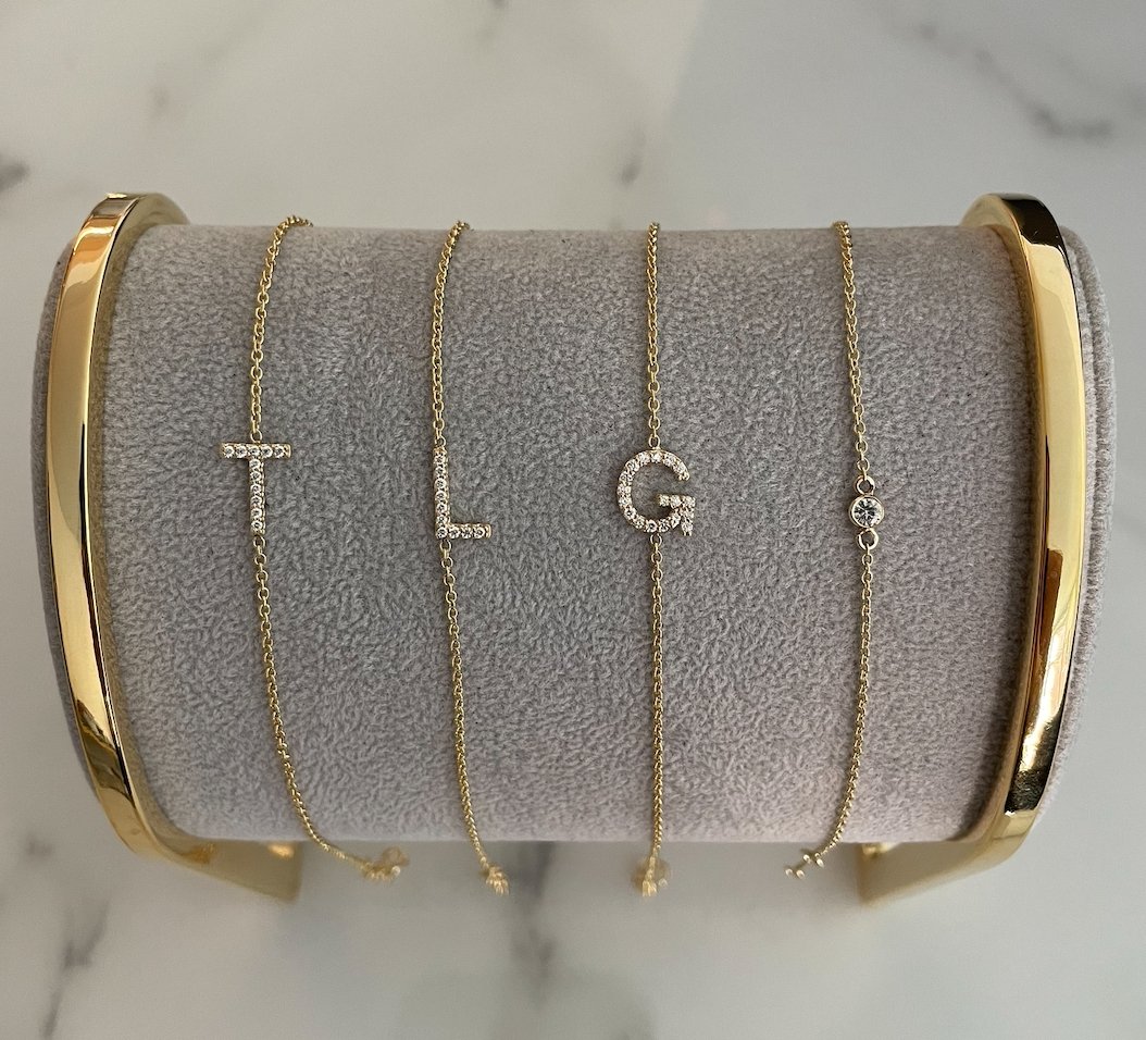 Single Diamond Bezel Bracelet - r.chiara