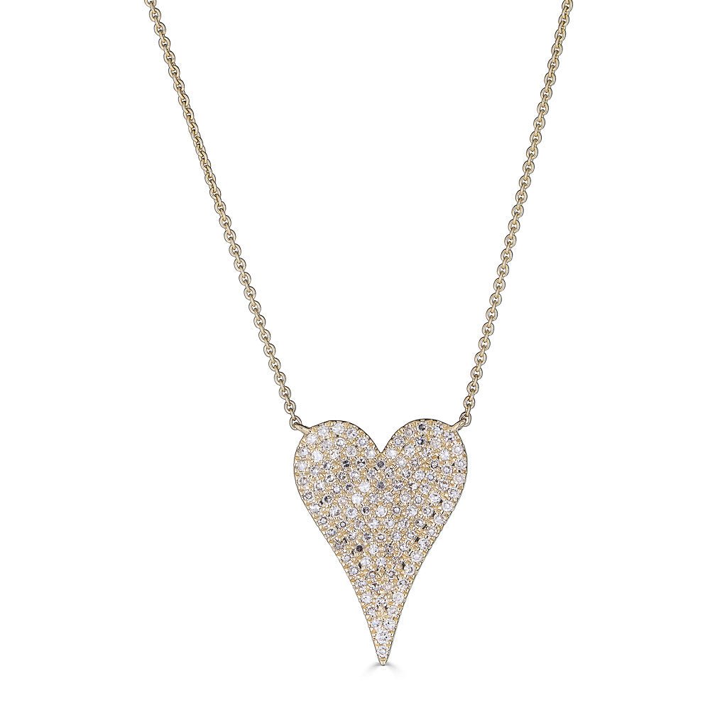 Small Elongated Heart Necklace - r.chiara