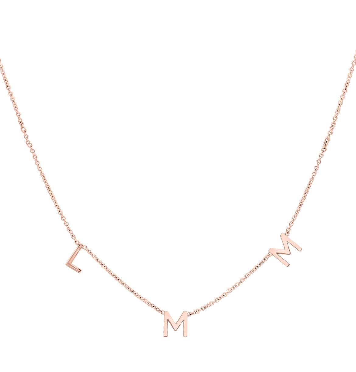 Station Initial Necklace - r.chiara