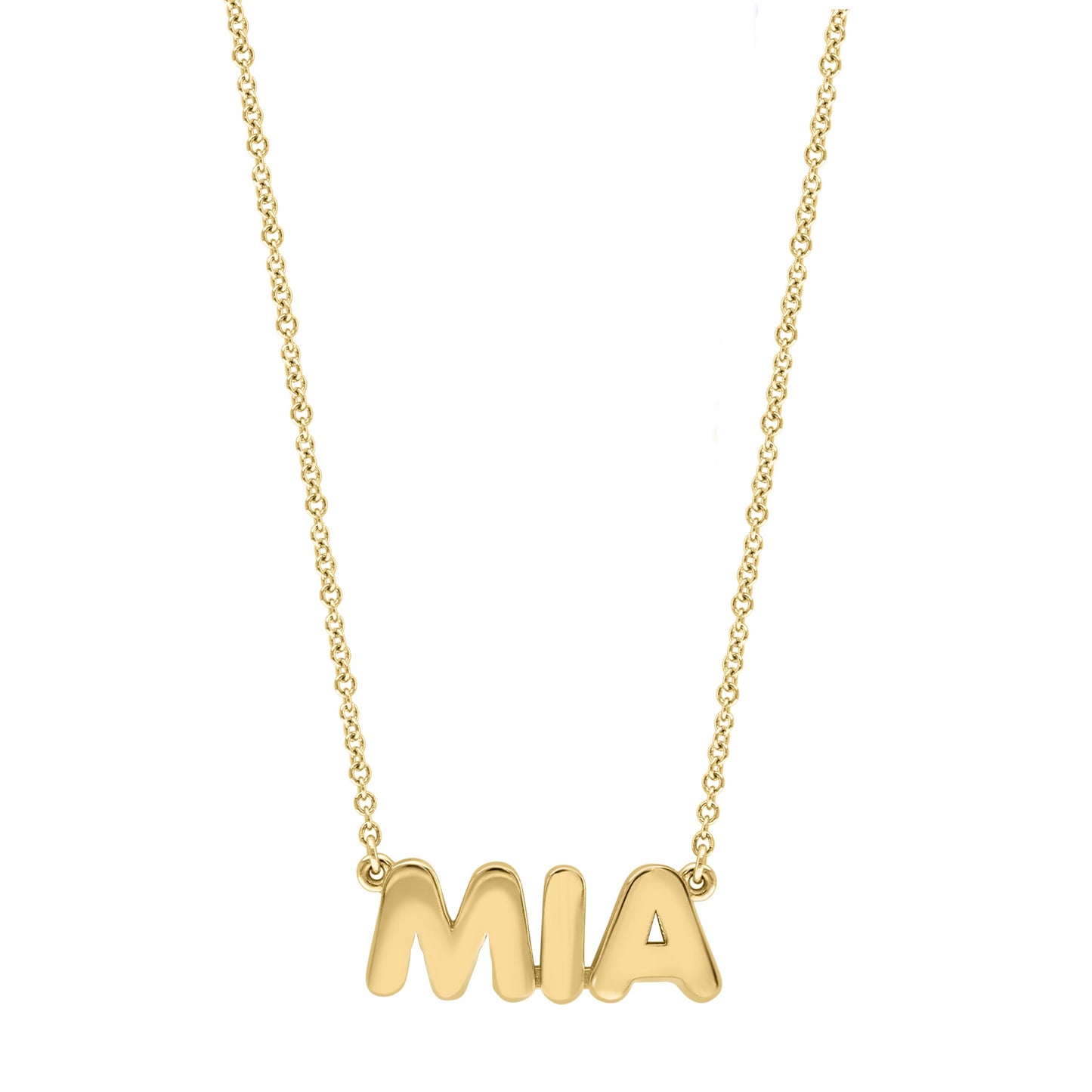 Bubble Name Necklace - r.chiara