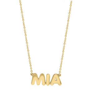 Bubble Name Necklace - r.chiara