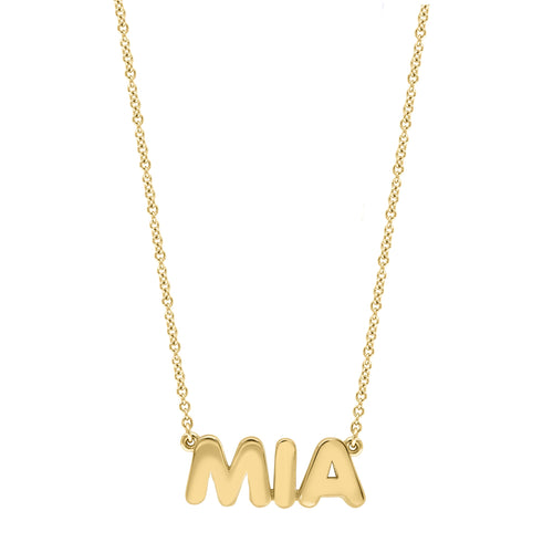 Bubble Name Necklace - r.chiara
