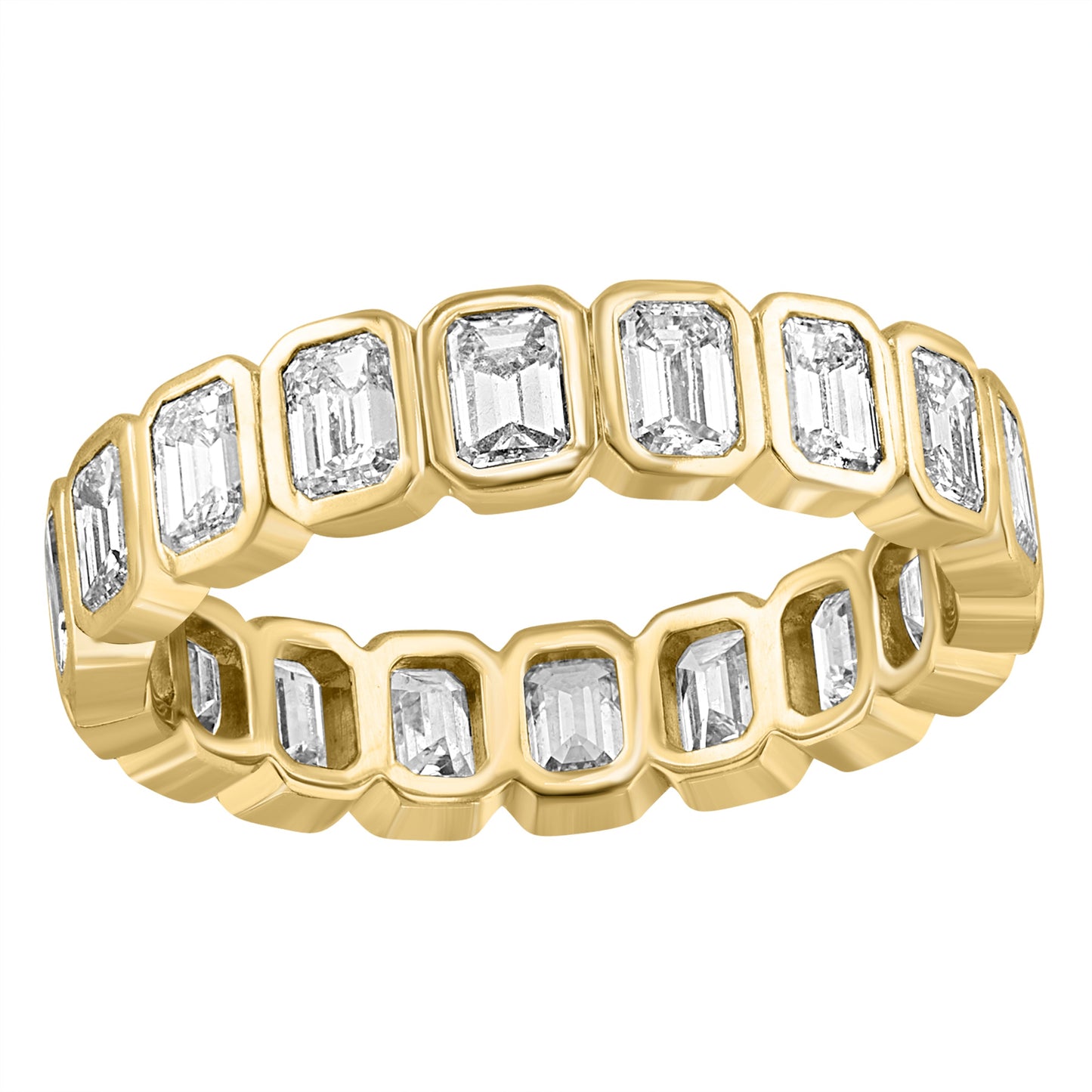 Emerald Bezel Eternity Band - r.chiara