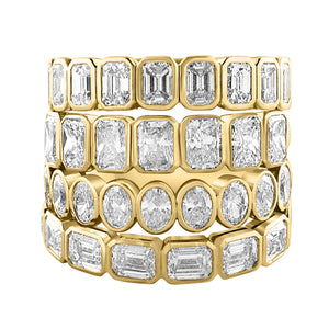 Emerald Bezel Eternity Band - r.chiara