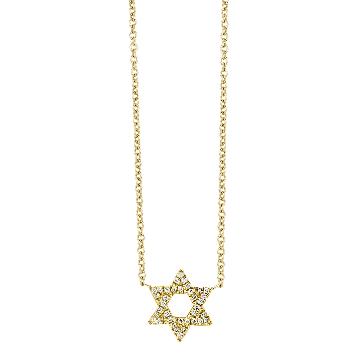 Small Diamond Star of David Necklace - r.chiara