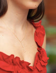 Asymmetrical Lariat Necklace - r.chiara