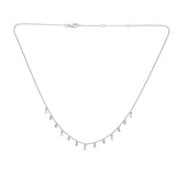 Baguette Diamond Dangle Necklace - r.chiara