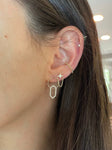 Circle Diamond Dagger Earrings - r.chiara