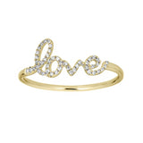 Diamond Script Love Ring - r.chiara