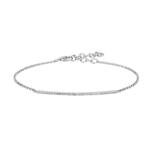 Diamond Single Bar Bracelet - r.chiara