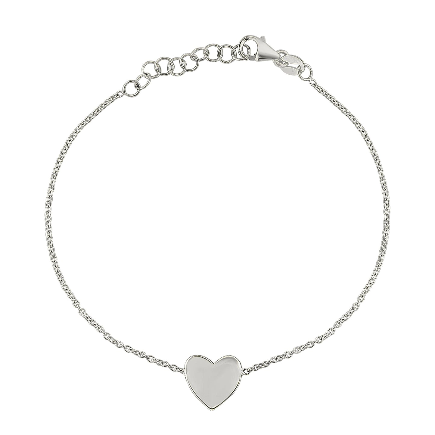 Engravable Gold Heart Bracelet - r.chiara
