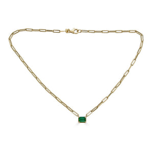 Gemstone PaperClip Necklace - r.chiara