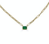 Gemstone PaperClip Necklace - r.chiara