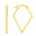 Gold Angular Hoops - r.chiara