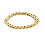 Gold Curb Chain Ring - r.chiara