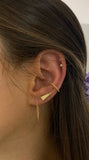 Gold Triangle Ear Climber - r.chiara
