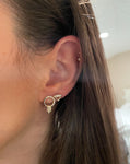 Half Diamond Center Earrings - r.chiara