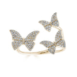 Open Diamond Butterfly Ring - r.chiara