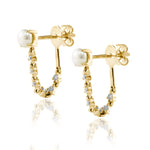 Pearl Diamond Wrap Earrings - r.chiara
