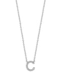 Single Diamond Initial Necklace - r.chiara
